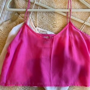 acacia swimwear Bright Hot Pink Spaghetti Strap Cami